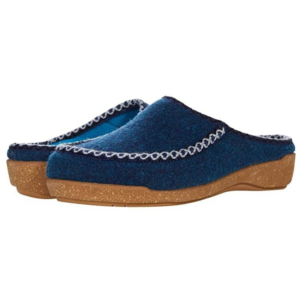 Taos Woolma Clogs Women's US 6 Blue Moc Toe Comfort Slip-On Slipper JOBB1448